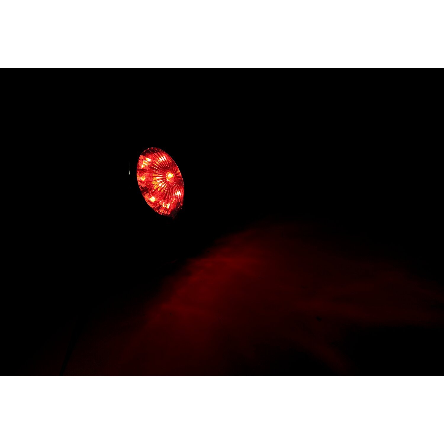 Bates style LED taillight. Chrome. Red lens