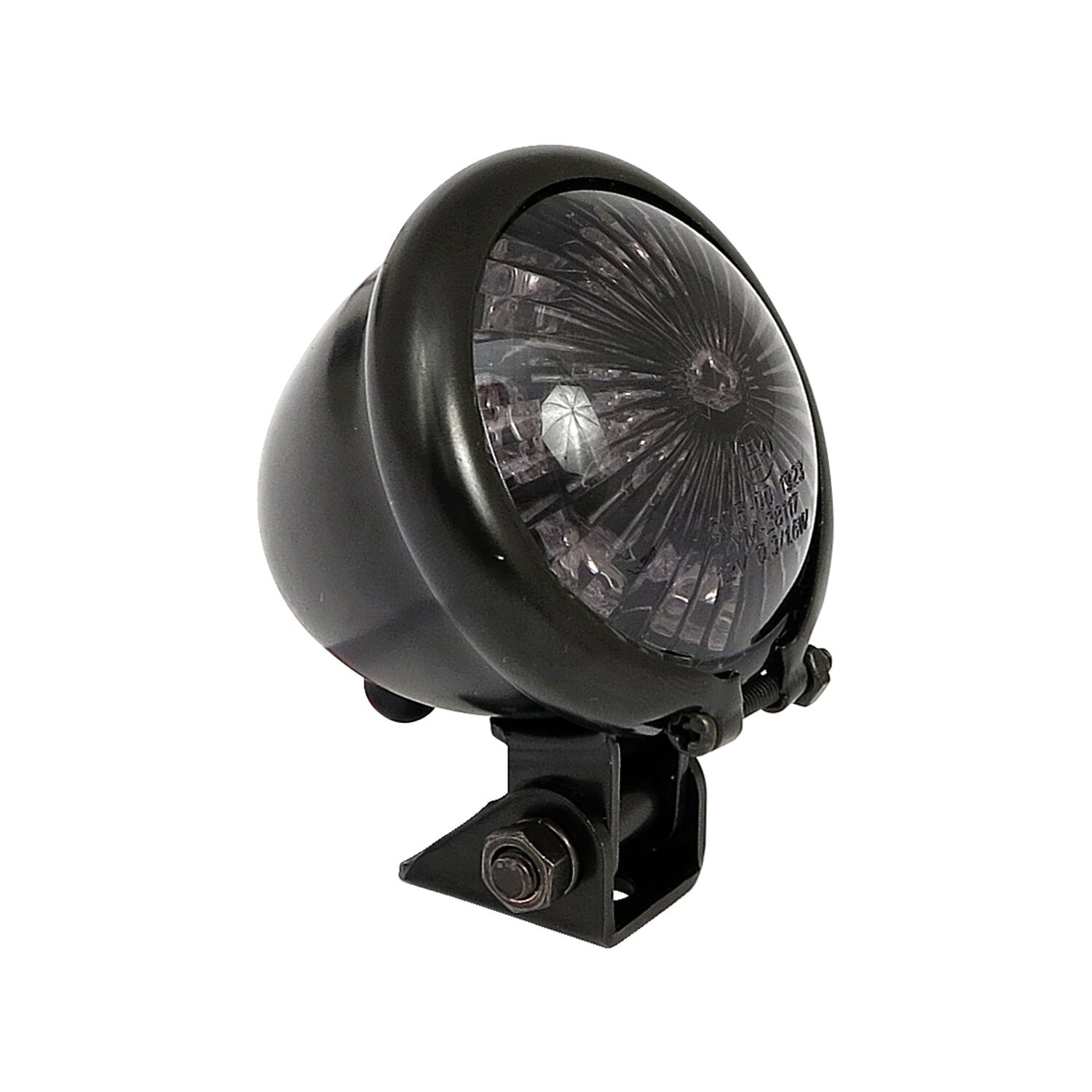 Bates style LED taillight. Black. Smoke lens