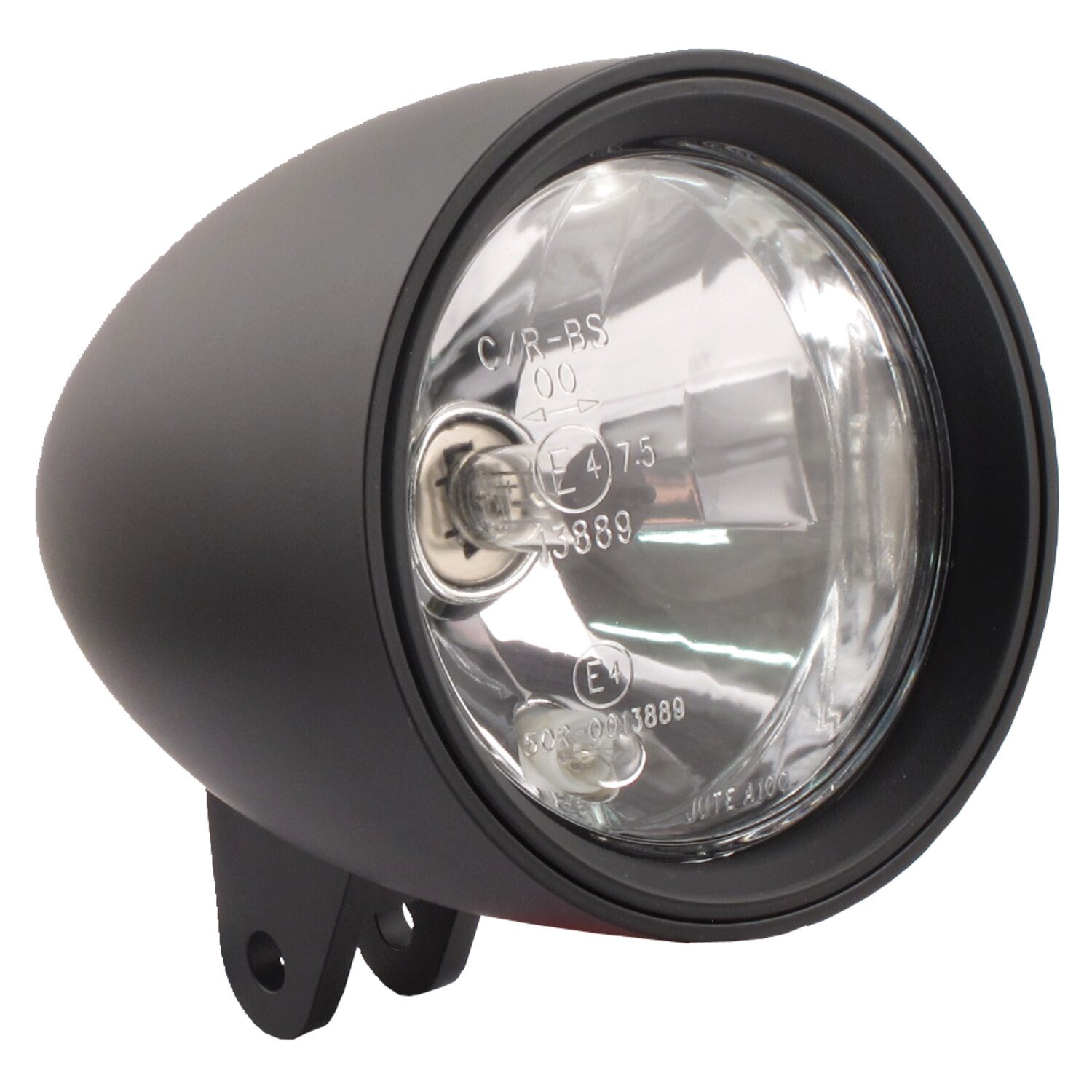 Classic III 4-1/2" HS1 headlamp. bottom mount, Black
