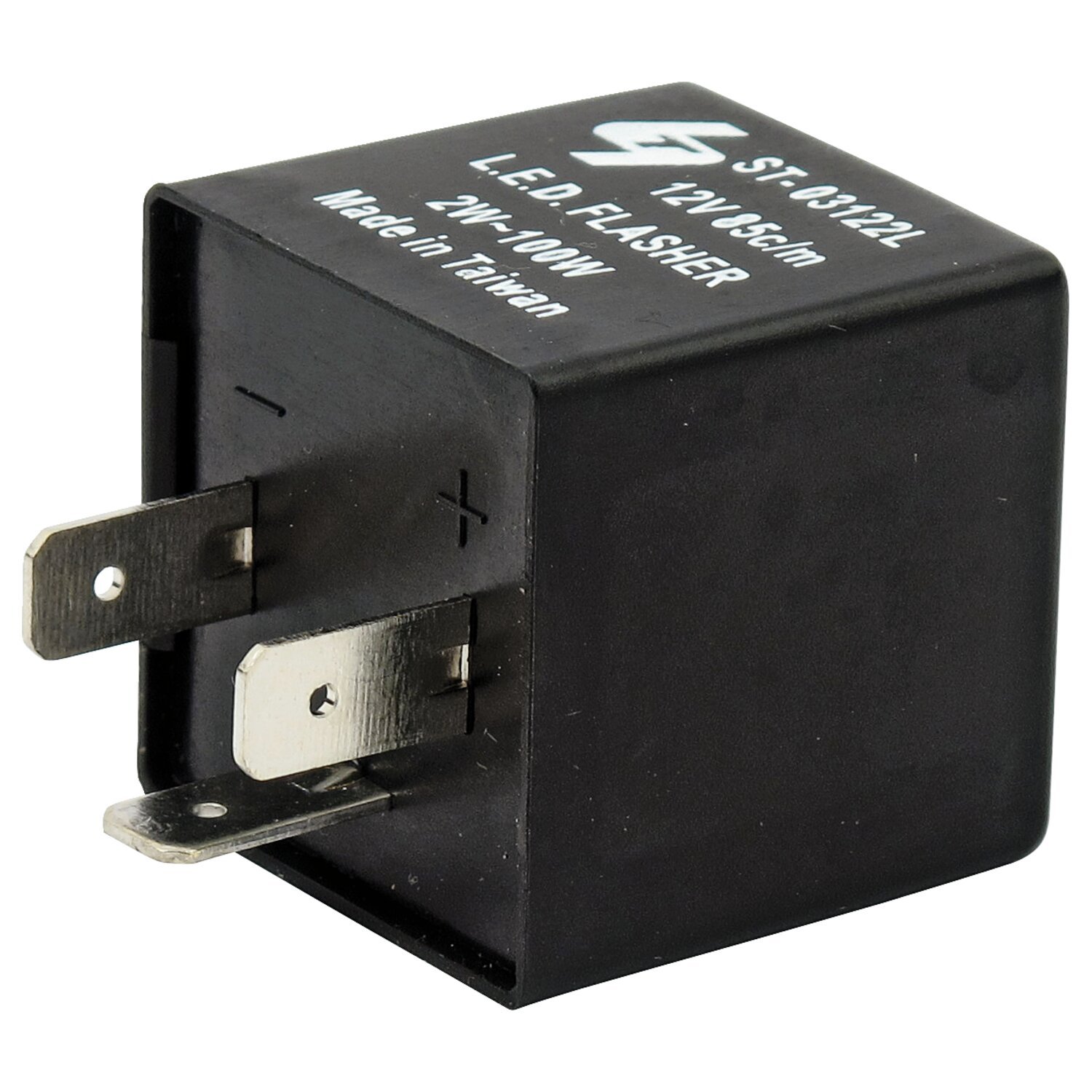 Turn signal flasher, multi-current 2 to 100w. 12v
