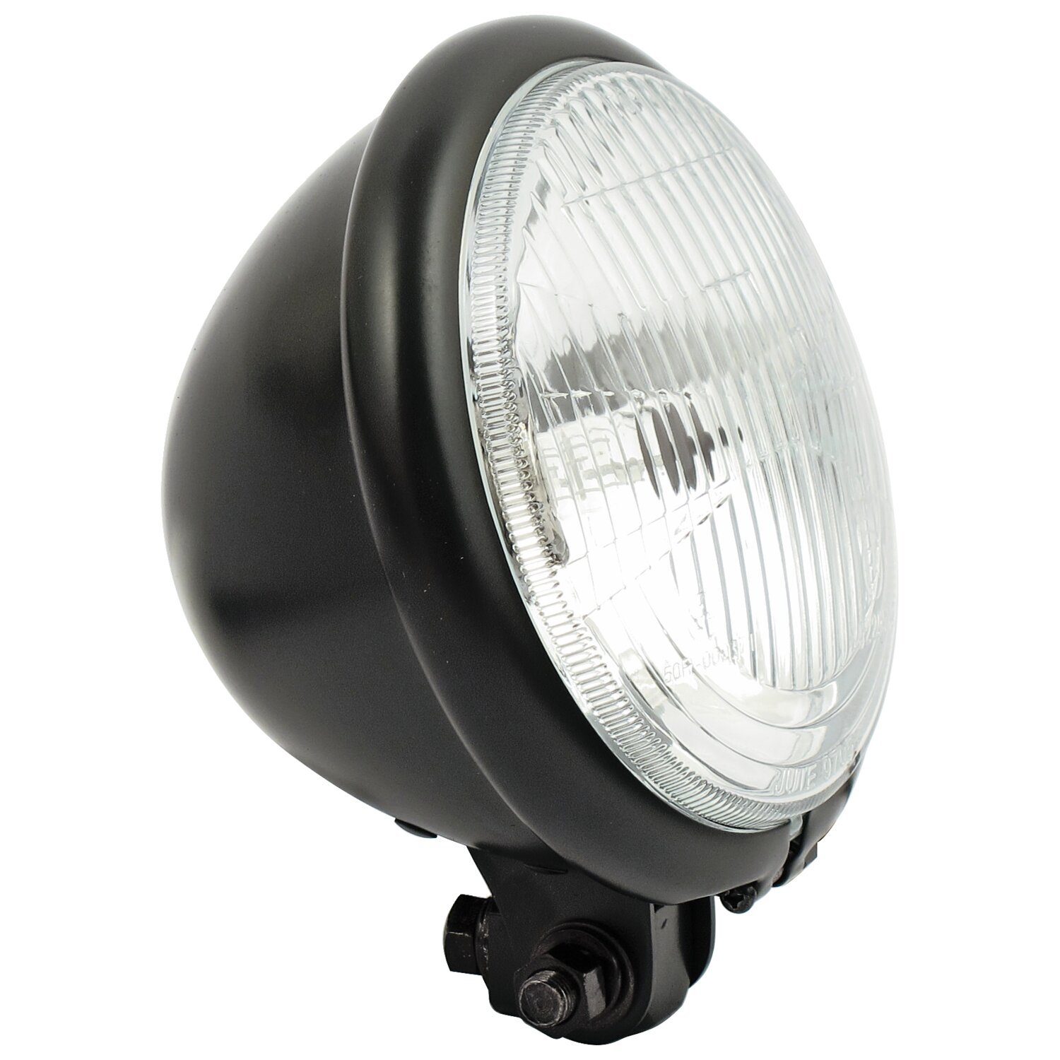 Bates style 5-3/4" headlamp. bottom mount, Black