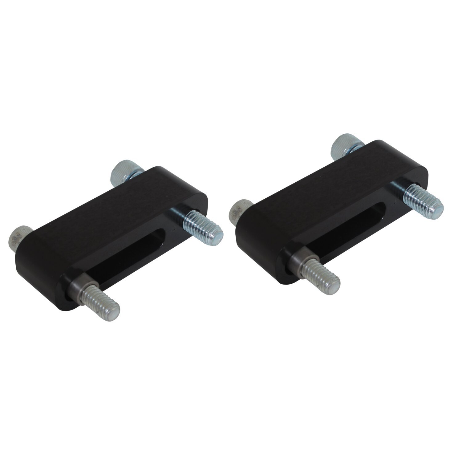Pingel passenger floorboard extenders, 1", Black