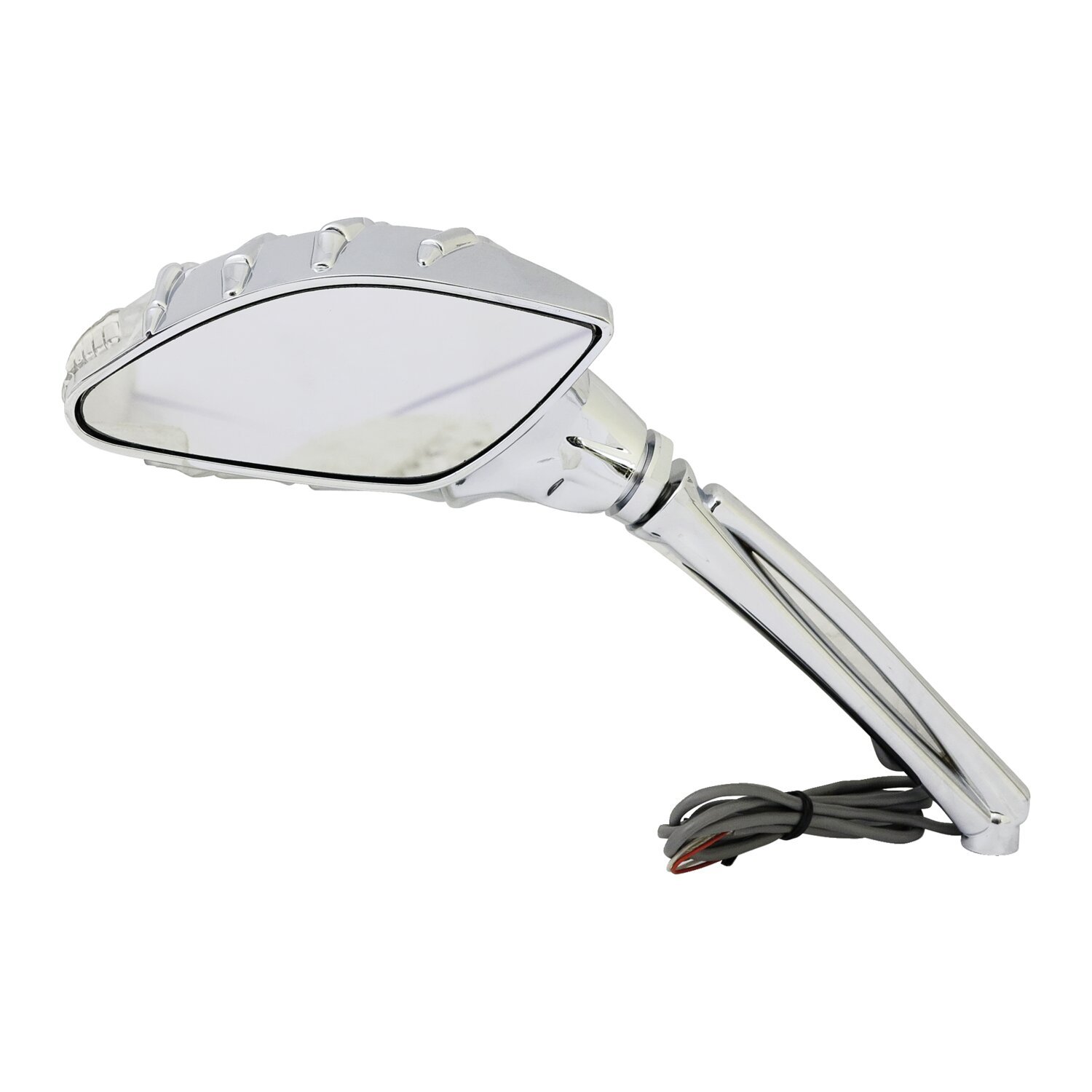 Skeleton mirror set with LED turn signals