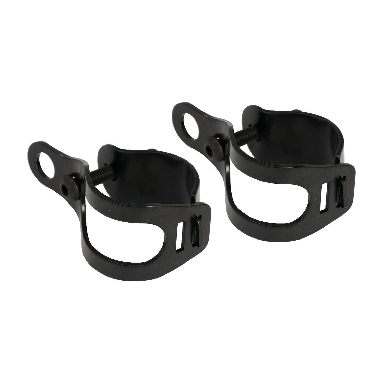 Roper, turn signal fork mount kit. 30-45mm, Black
