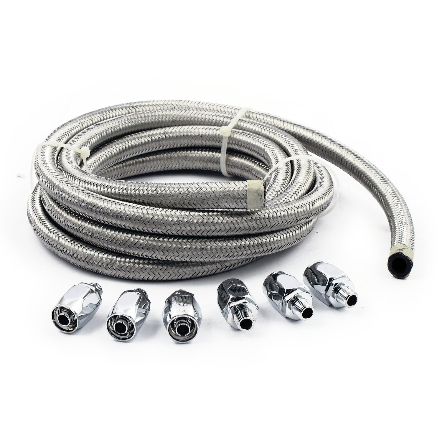 Oil line & fitting kit, braided