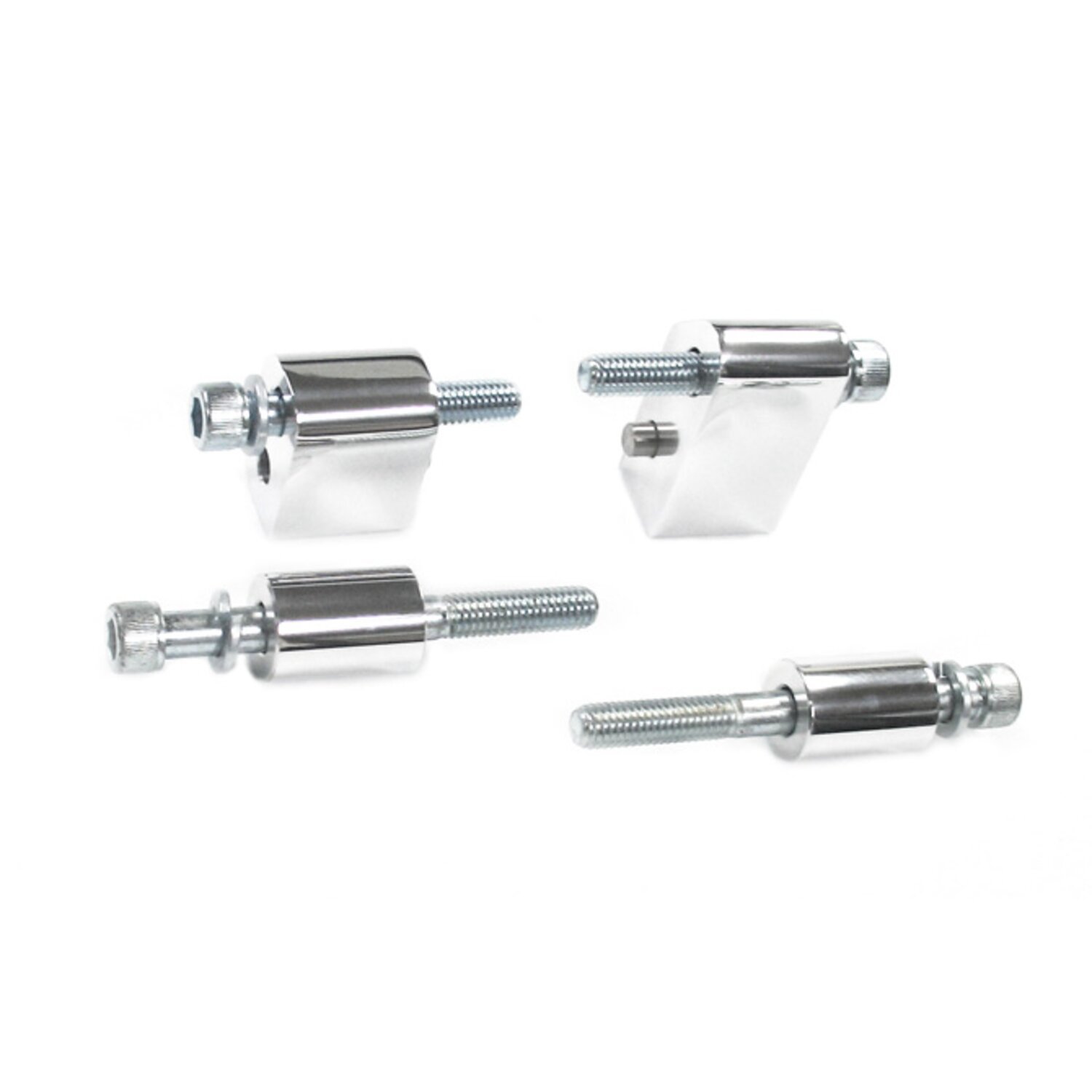 Pingel, rider floorboard extenders. 1-1/4" offset, Polished