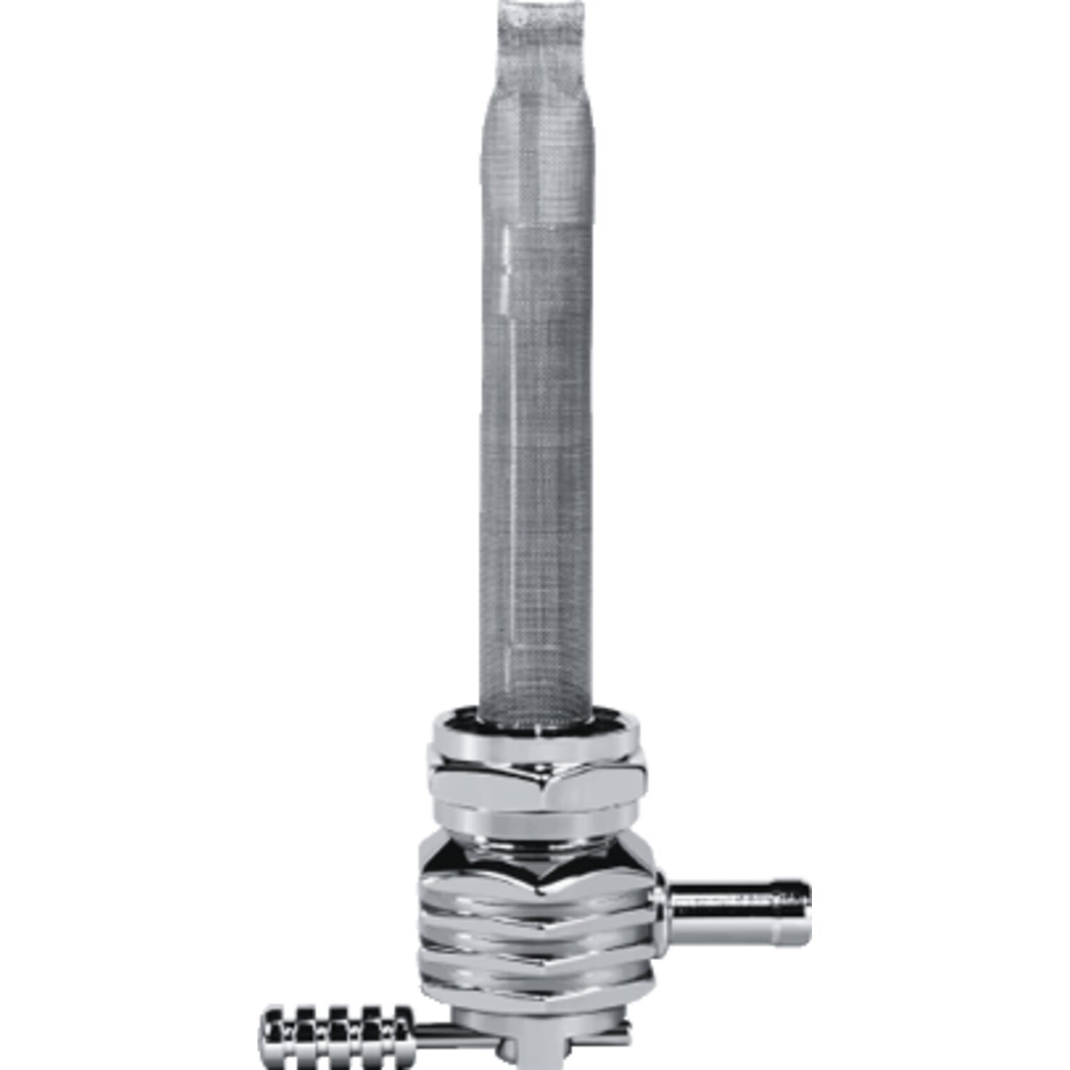 Pingel, Power-Flo petcock hex finned, Chrome