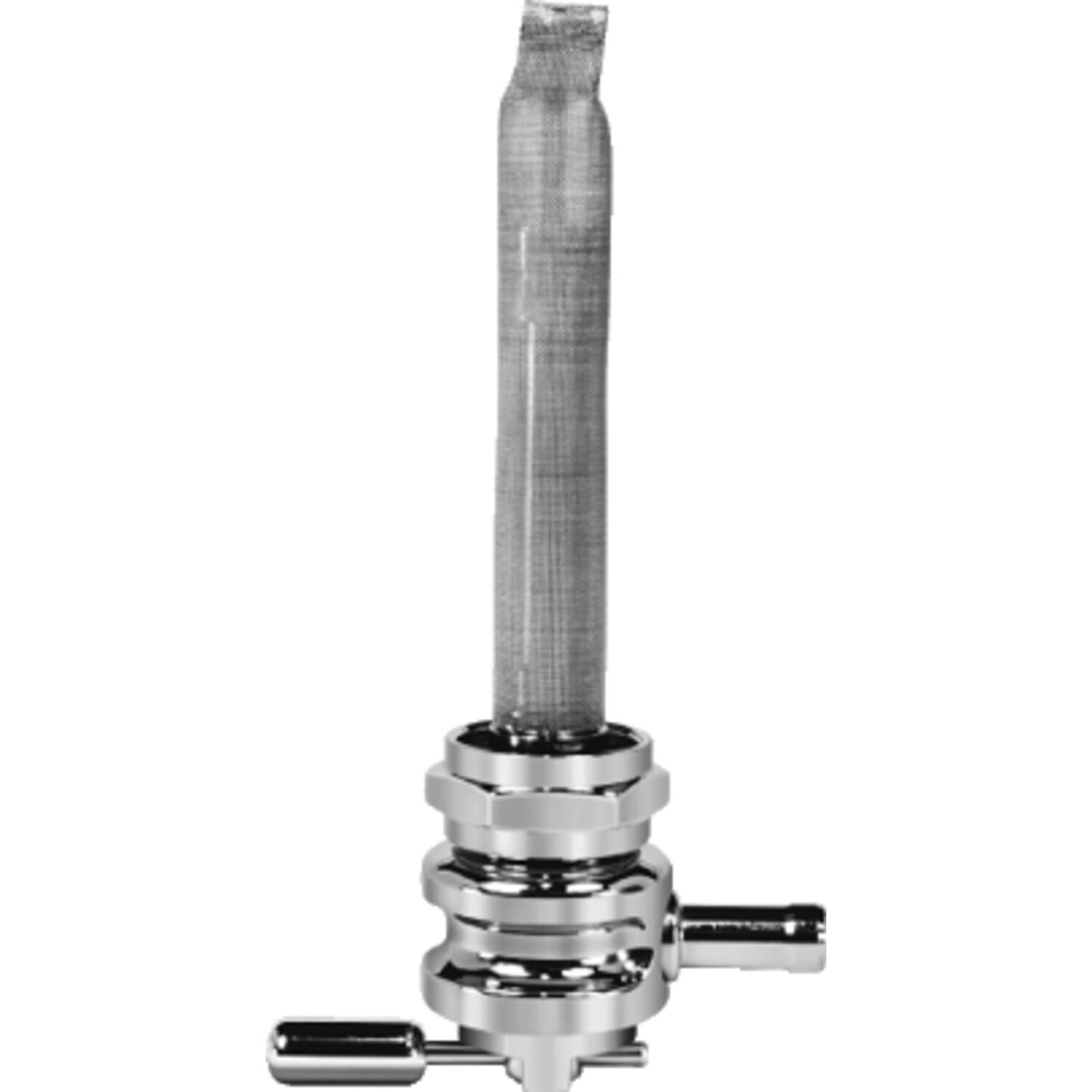 Pingel, Power-Flo petcock round wave, Chrome
