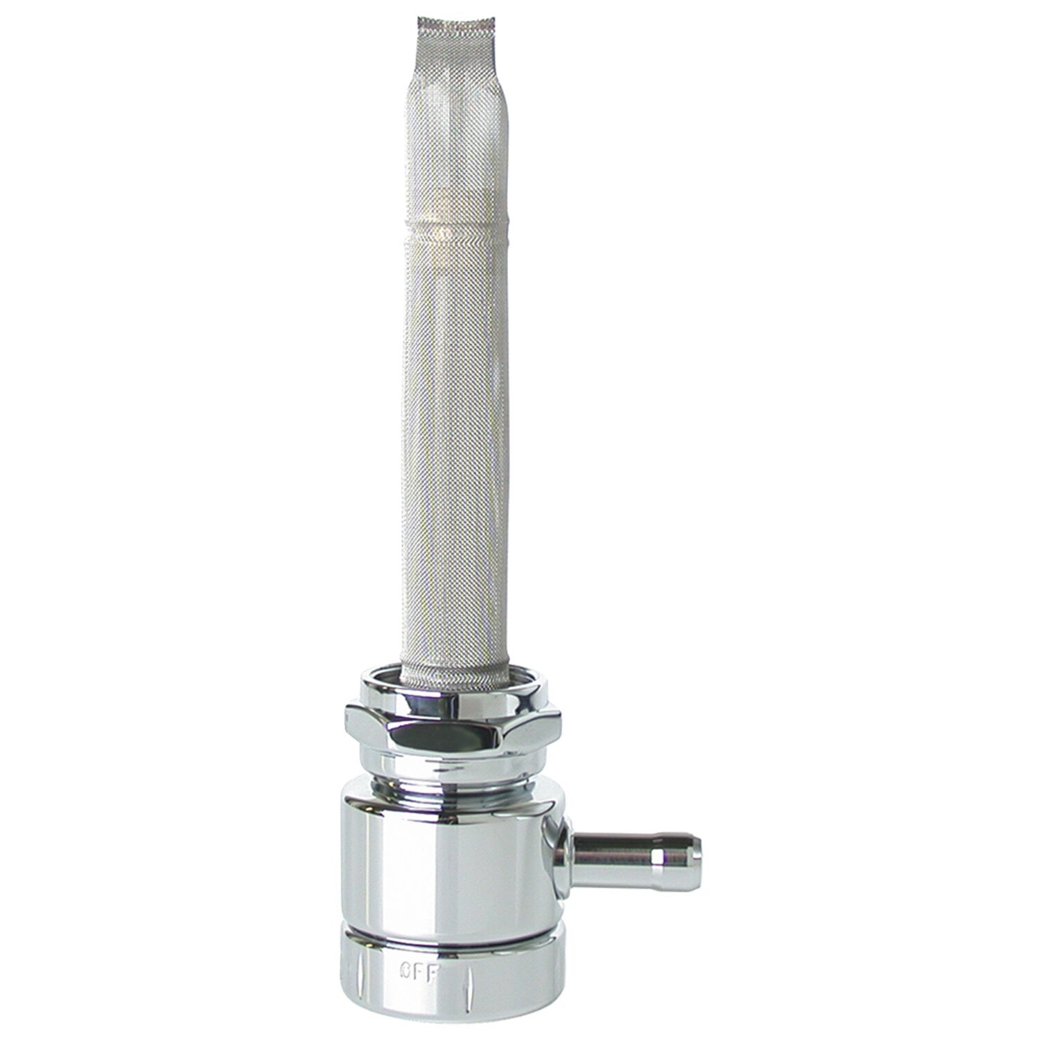 Pingel, Power-Flo petcock. Rotating round knob special, Chrome