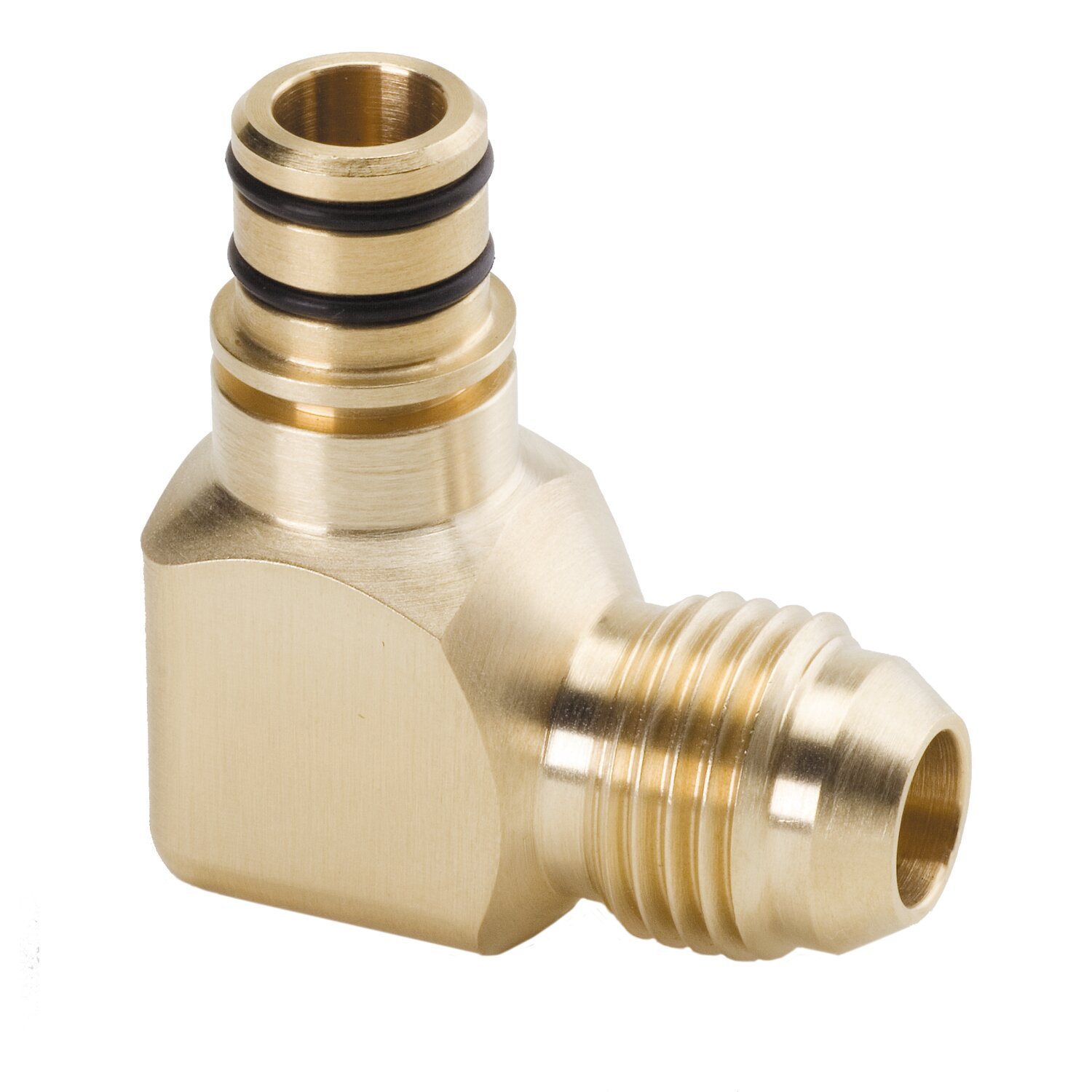 Golan carb to fuel line fitting, Mikuni HSR carbs, Brass
