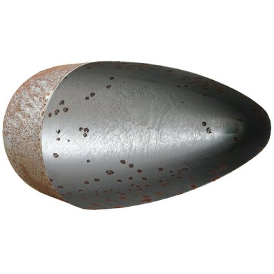 Plain steel. 19" (48.3cm) long x 9" (22.9cm) wide x 7" (17.8cm) deep. Two shells required for one tank. Shell can be used for both left and right side. These are the exact same gas tank shells Paughco uses to produce their fuel tanks. Now you can do the same, and modify it in the manufacturing process at will, enabling you to build your own one-off gas tank, in a perfect design-balance with your bike. 

Note: Sold as shell only. Tank components as tunnel, gas cap bung, petcock bung and tank mounts must be purchased separately. 
Note: It is advised to pressure test, seal and test fit all tanks before tanks are painted and installed.