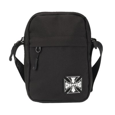 The WCC Cross body travel pack is perfect to take your stuff with you while on the road. The bag has a silicon WCC logo batch on the front and the straps is heat embossed with West Coast Choppers. The bag has three outer compartments where the biggest has fourth hidden compartment with zipper.