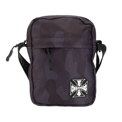 The WCC Cross body travel pack is perfect to take your stuff with you while on the road. The bag has a silicon WCC logo batch on the front and the straps is heat embossed with West Coast Choppers. The bag has three outer compartments where the biggest has fourth hidden compartment with zipper.