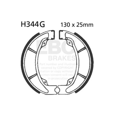 EBC grooved series brake shoes are radius ground and edge trimmed to fit precisely in your brake drum and also feature lead in and lead out chamfers at lining ends and original equipment style brake shoe springs. The multiple angled liner grooves are designed to channel away dirt, dust,water and debris from the braking area to improve braking and extend shoe and drum life.