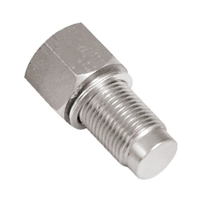 Used to plug the hole when compression releases are not or no longer used. 9/16-20 threaded.