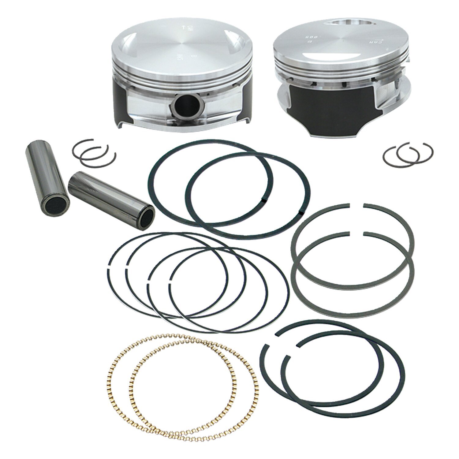 S&S, Twin Cam 106" big bore piston kit. +.005"