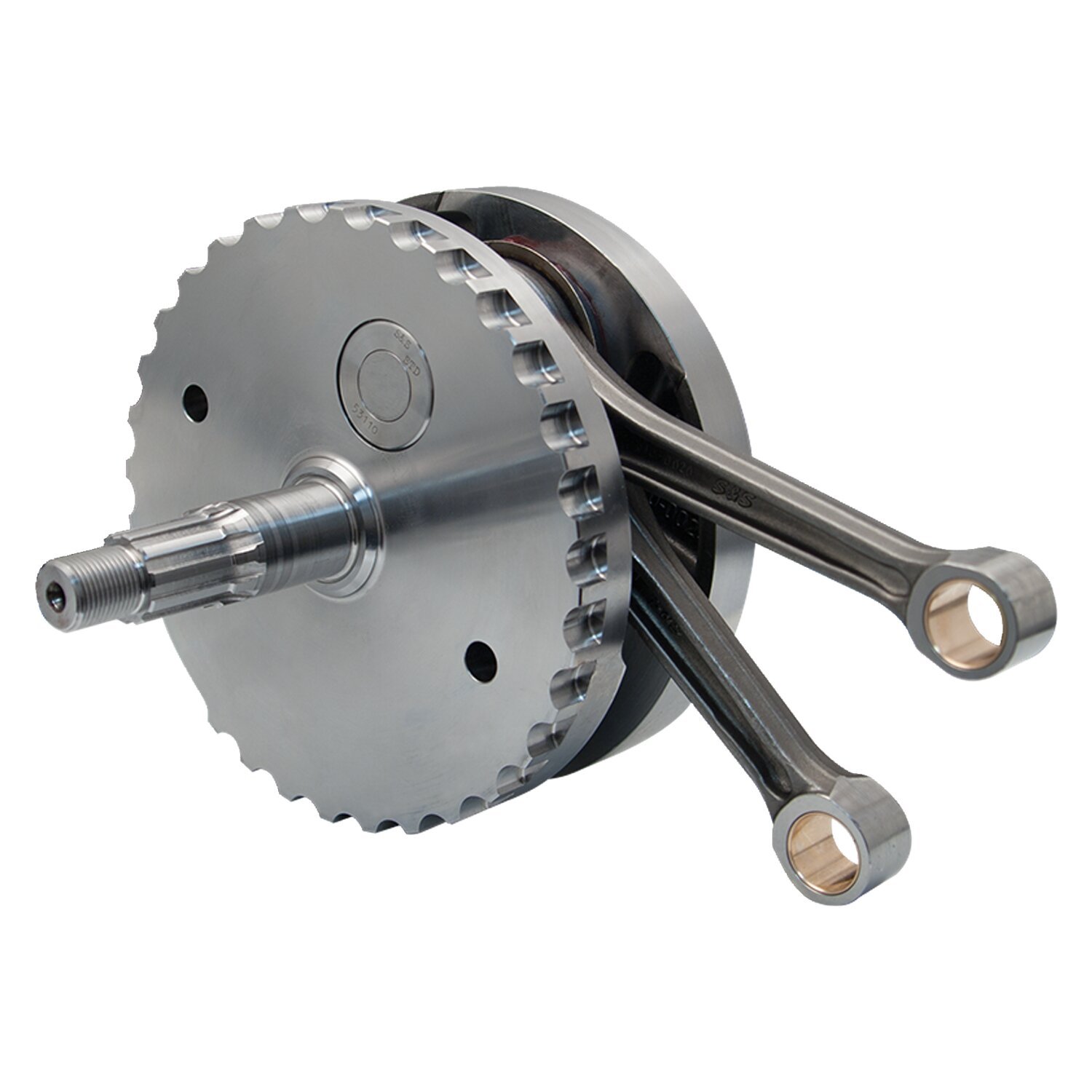 S&S, 06-17 4-5/8" stroke flywheel assembly