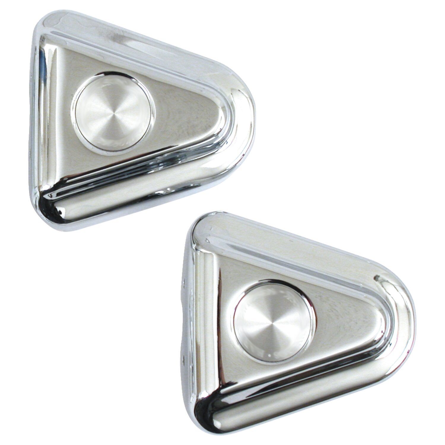 Swingarm axle covers, Chrome
