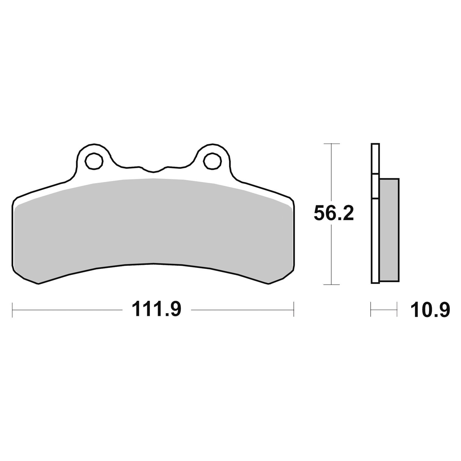 EBC, brake pads. Organic