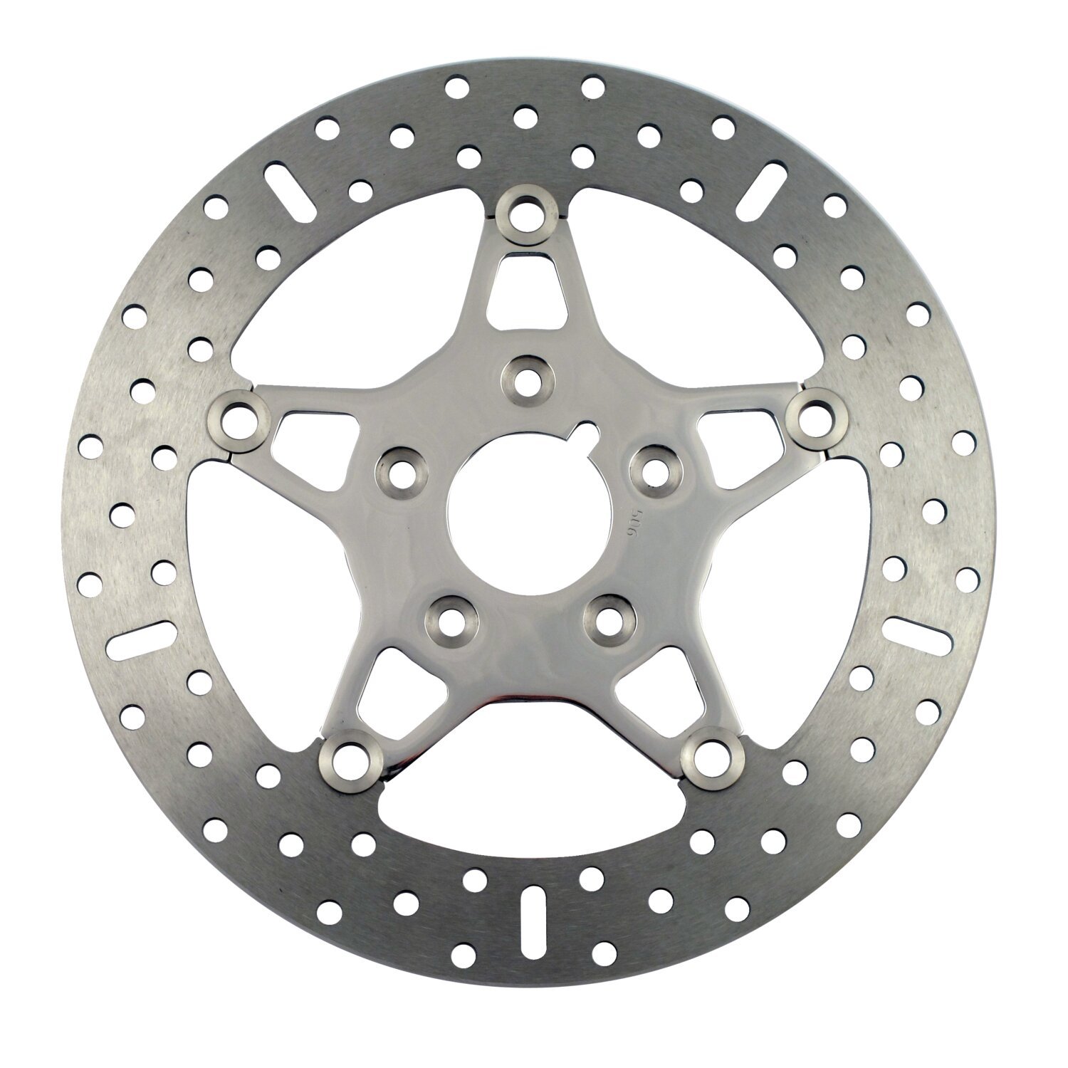 EBC, 5-Button stainless floating brake rotor. Front. Pol, Polished