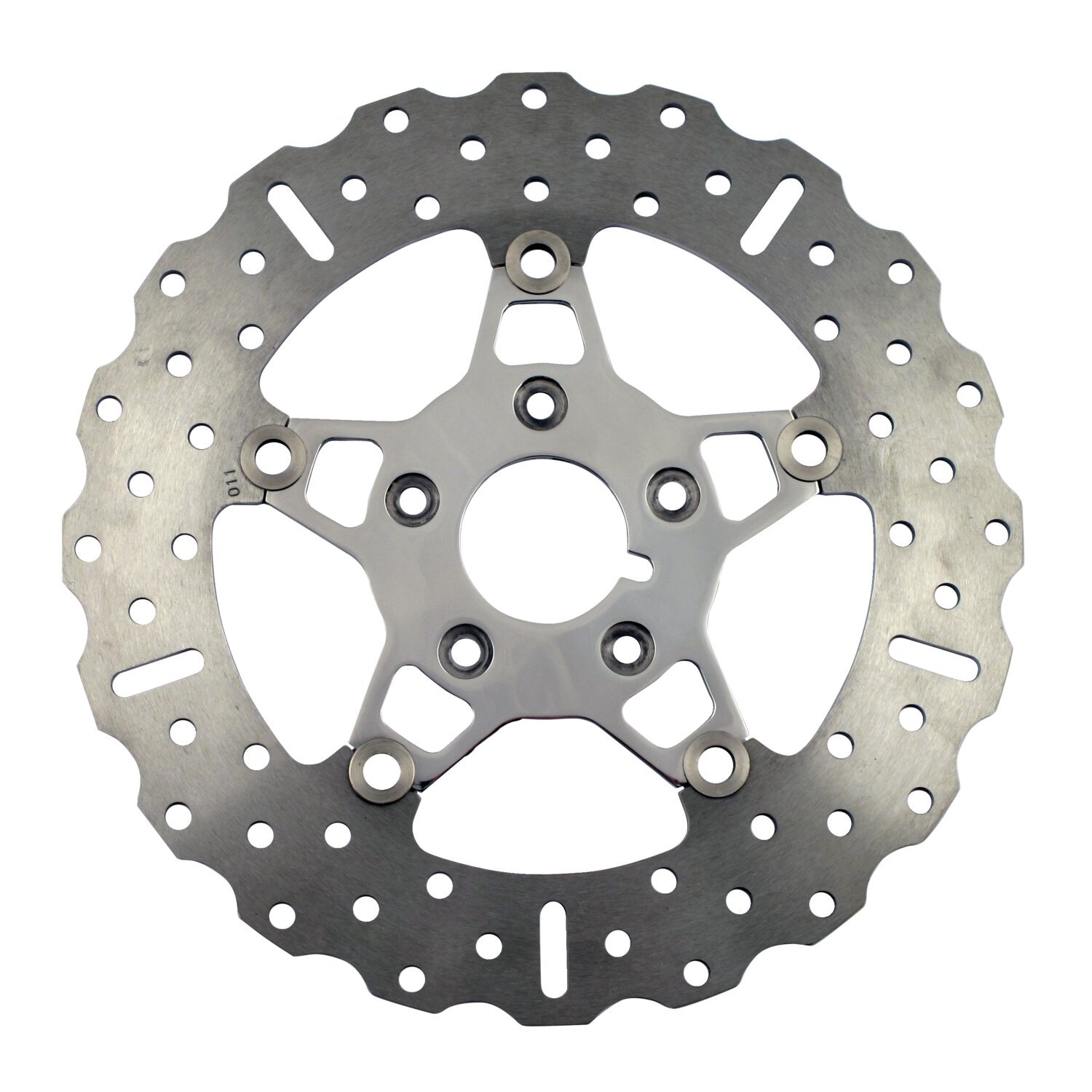 EBC pol. Stainl. Contour floating brake rotor, Polished
