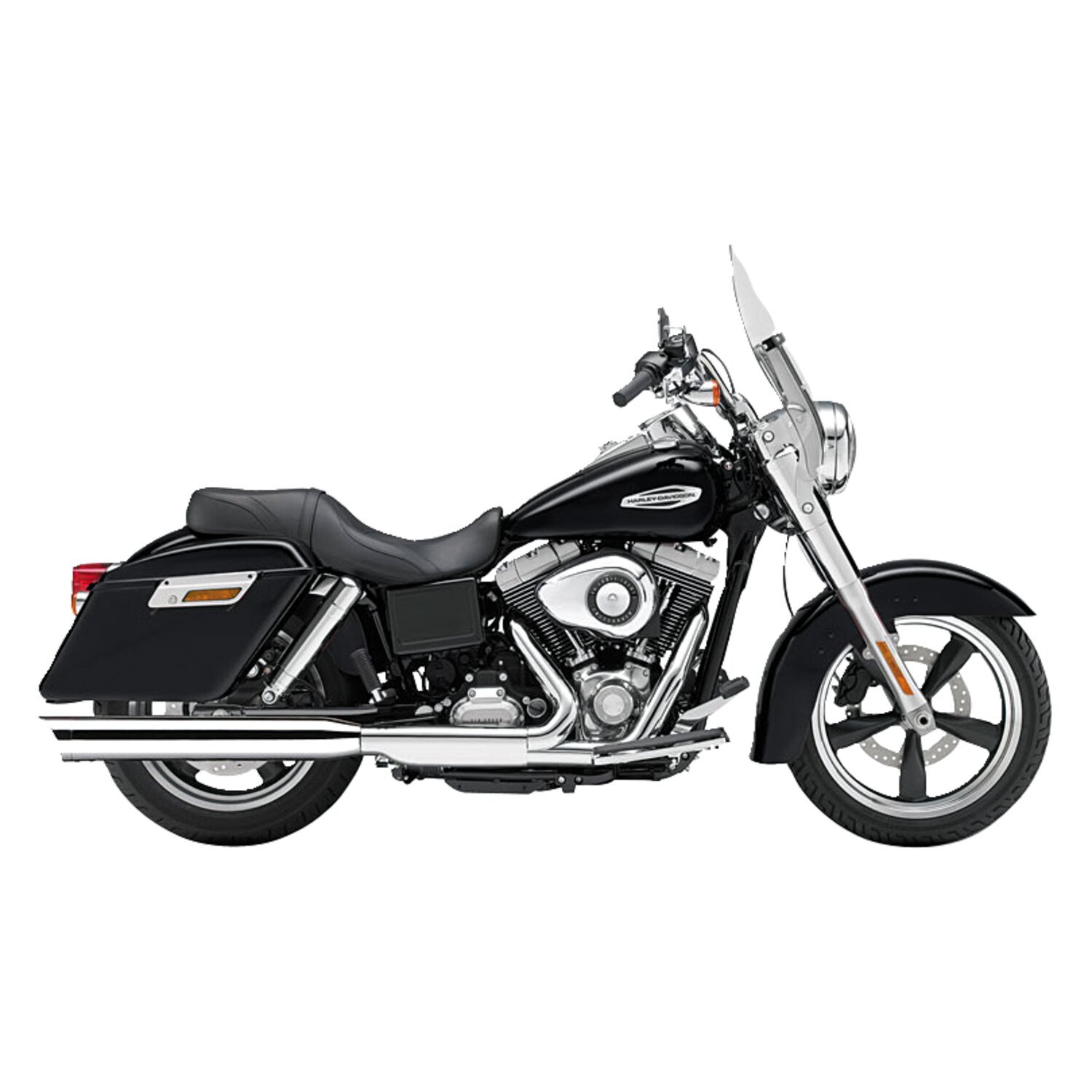 Cobra, slip-on 4" muffler with scalloped tip, Chrome