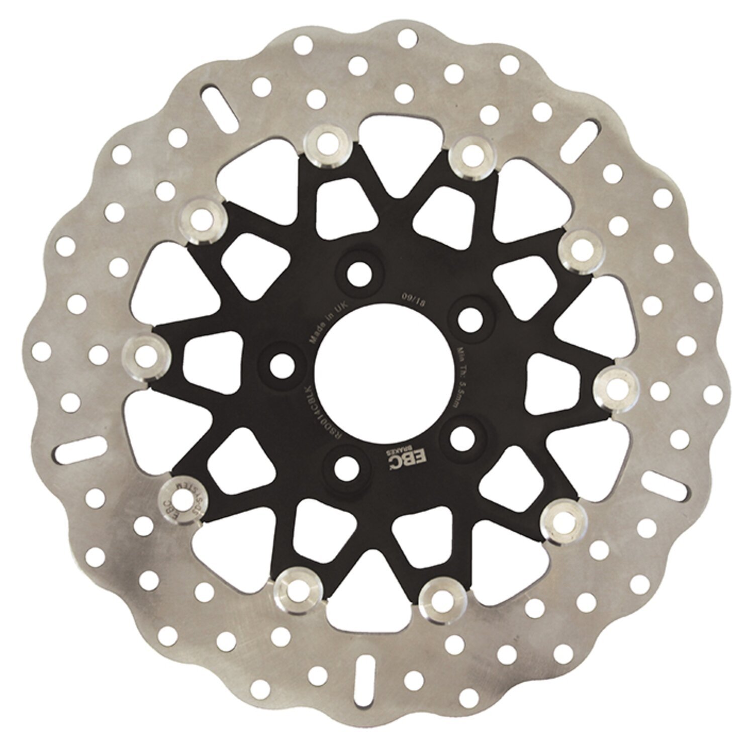 EBC, black contour floating rotor