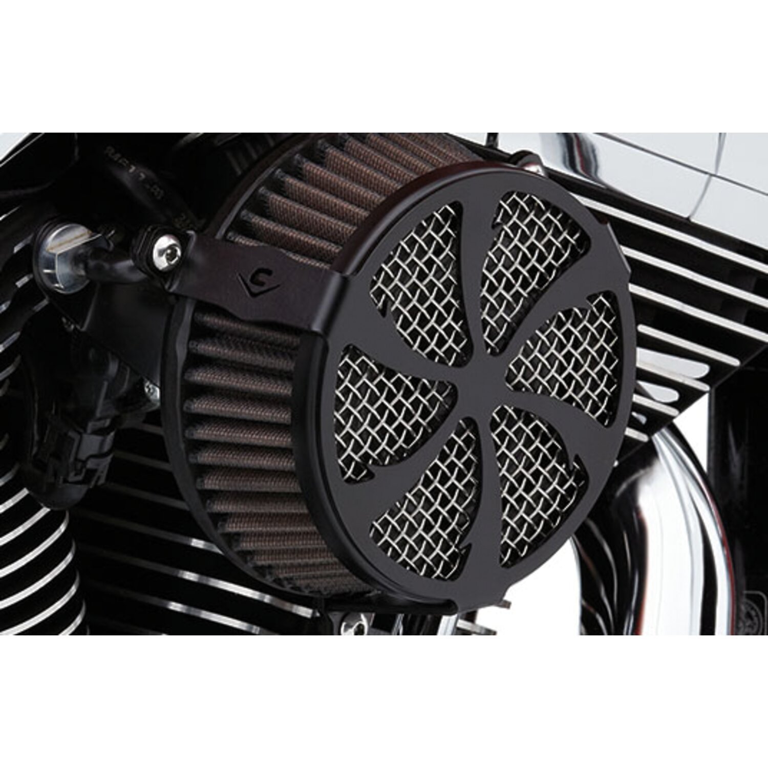 Cobra, naked air cleaner kit. Swept, Black, Matte