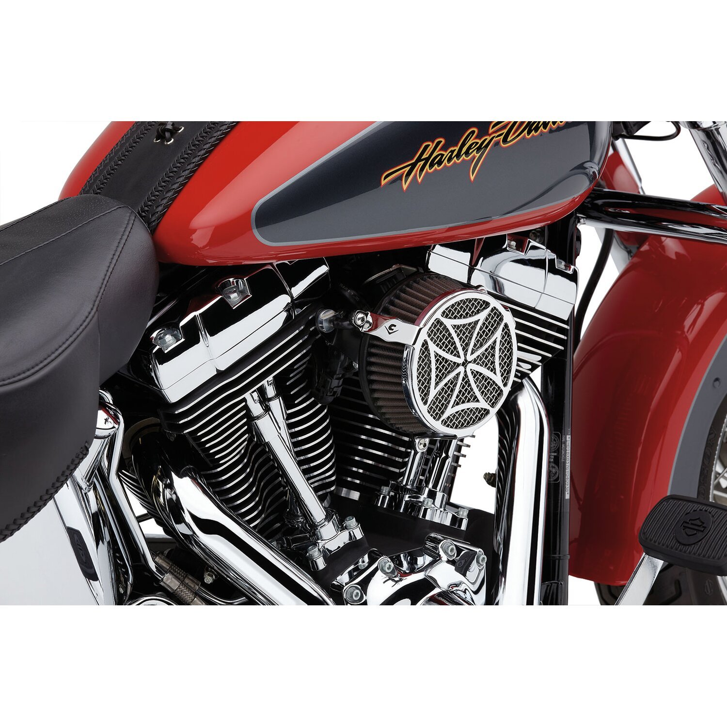 Cobra, naked air cleaner kit. Cross, Chrome