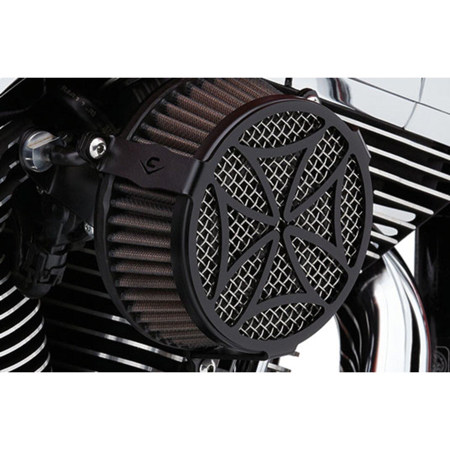 Cobra, Naked air cleaner kit. Cross, Black, Matte