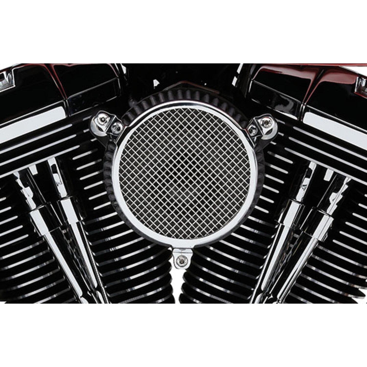 Chrome — Cobra, Naked air cleaner kit. Plain, Chrome