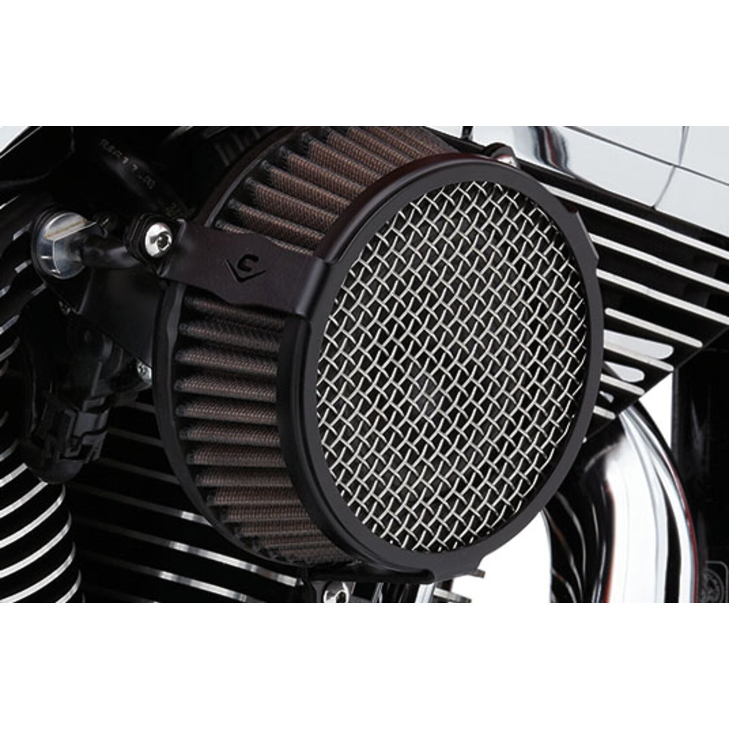 Cobra, Naked air cleaner kit. Plain, Black, Matte