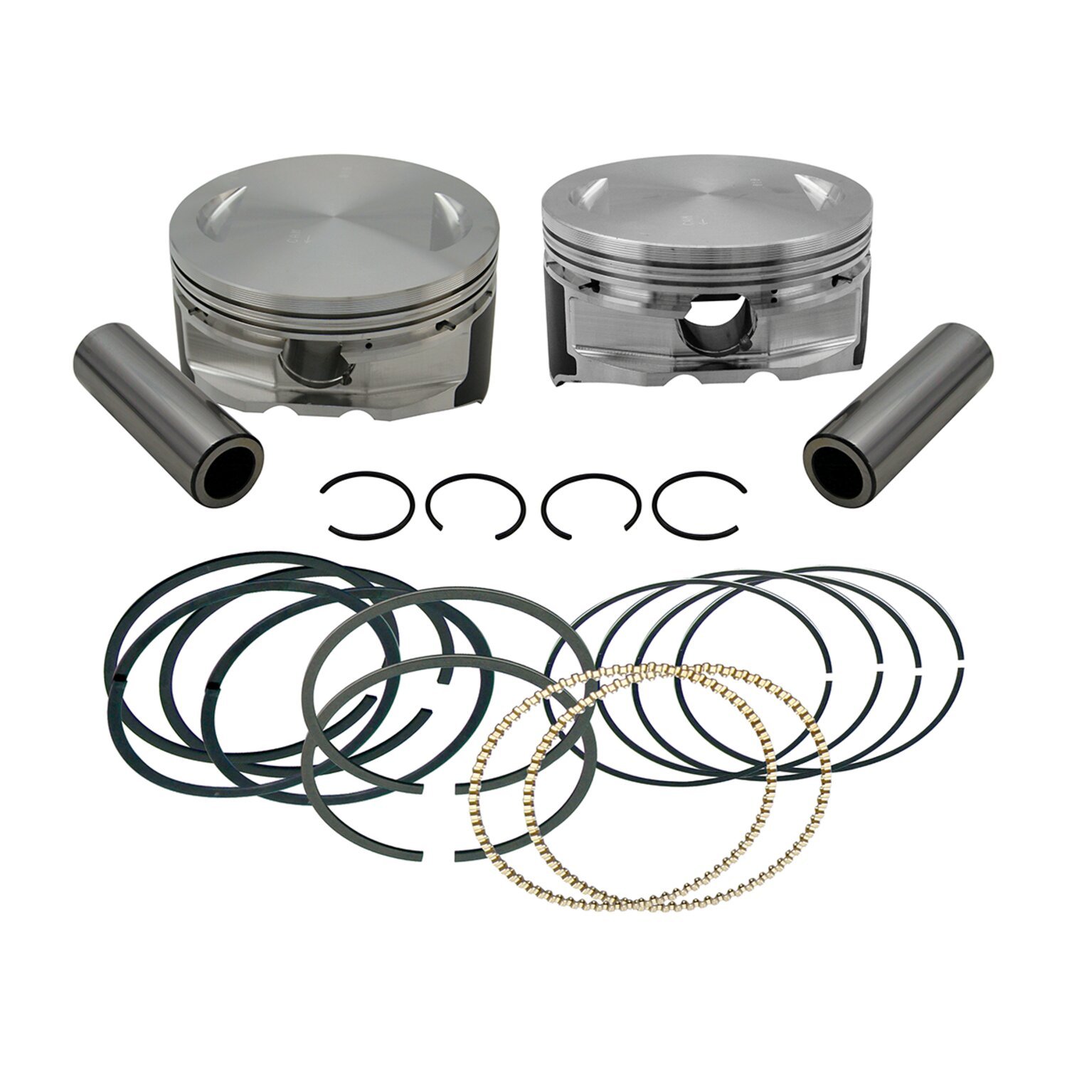 S&S, 111" 4-1/8" bore forged piston kit. +.010"