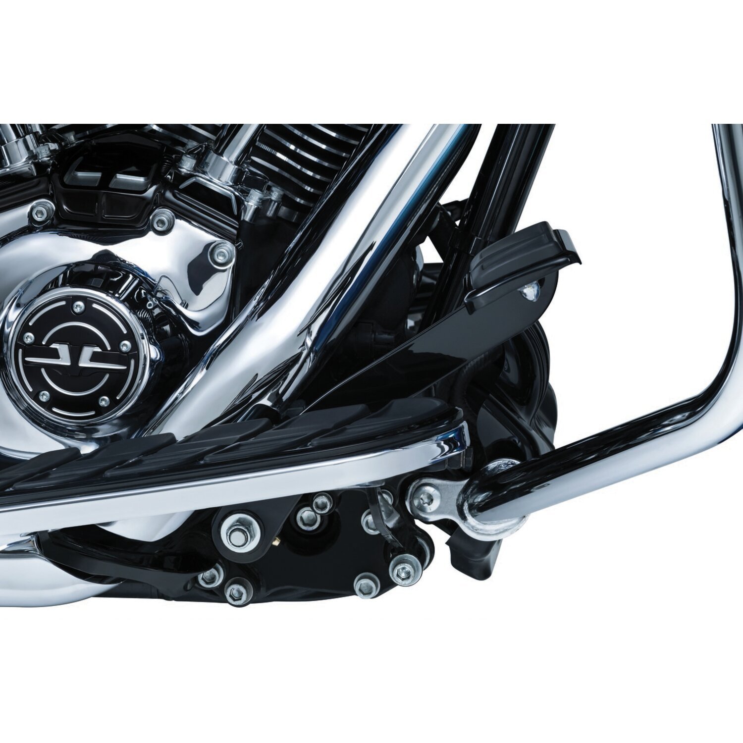 Kuryakyn, Smooth extended brake pedal, Black, Gloss