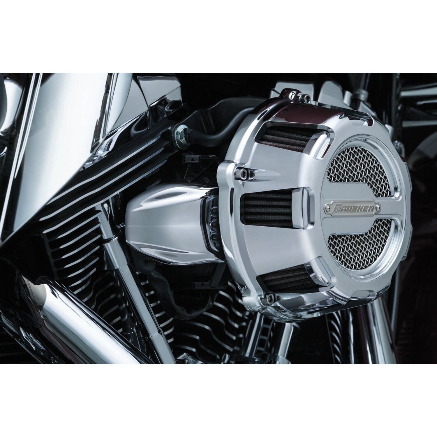 Kuryakyn, Bantam throttle servo cover, Silver, Chrome