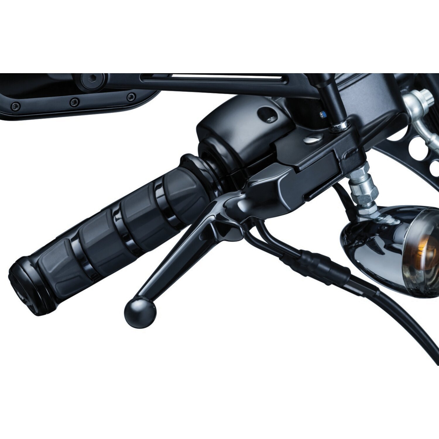 Kuryakyn, Trigger lever set, Black, Gloss