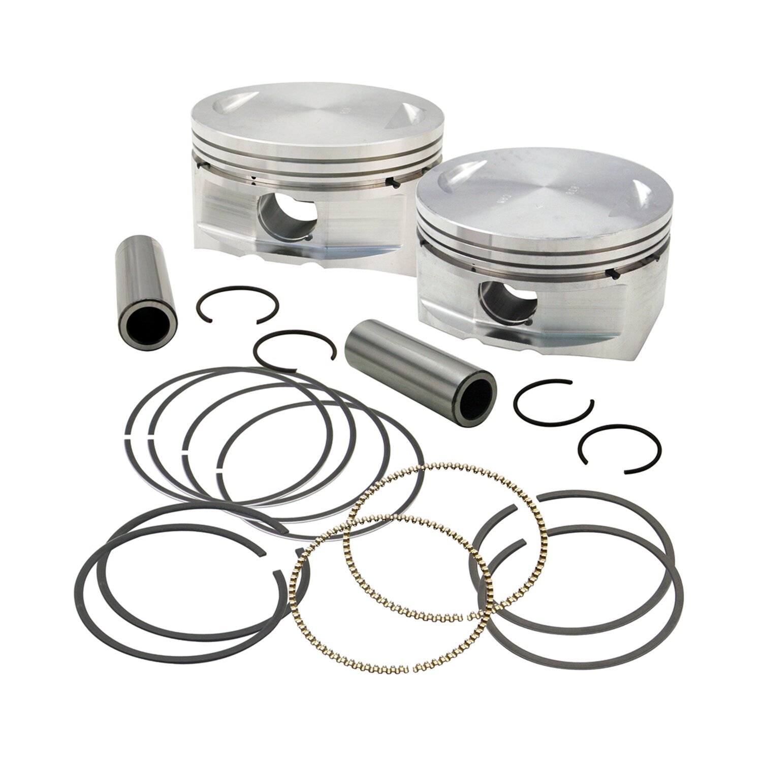 S&S, 3.927" bore forged piston & ring kit. +.010"