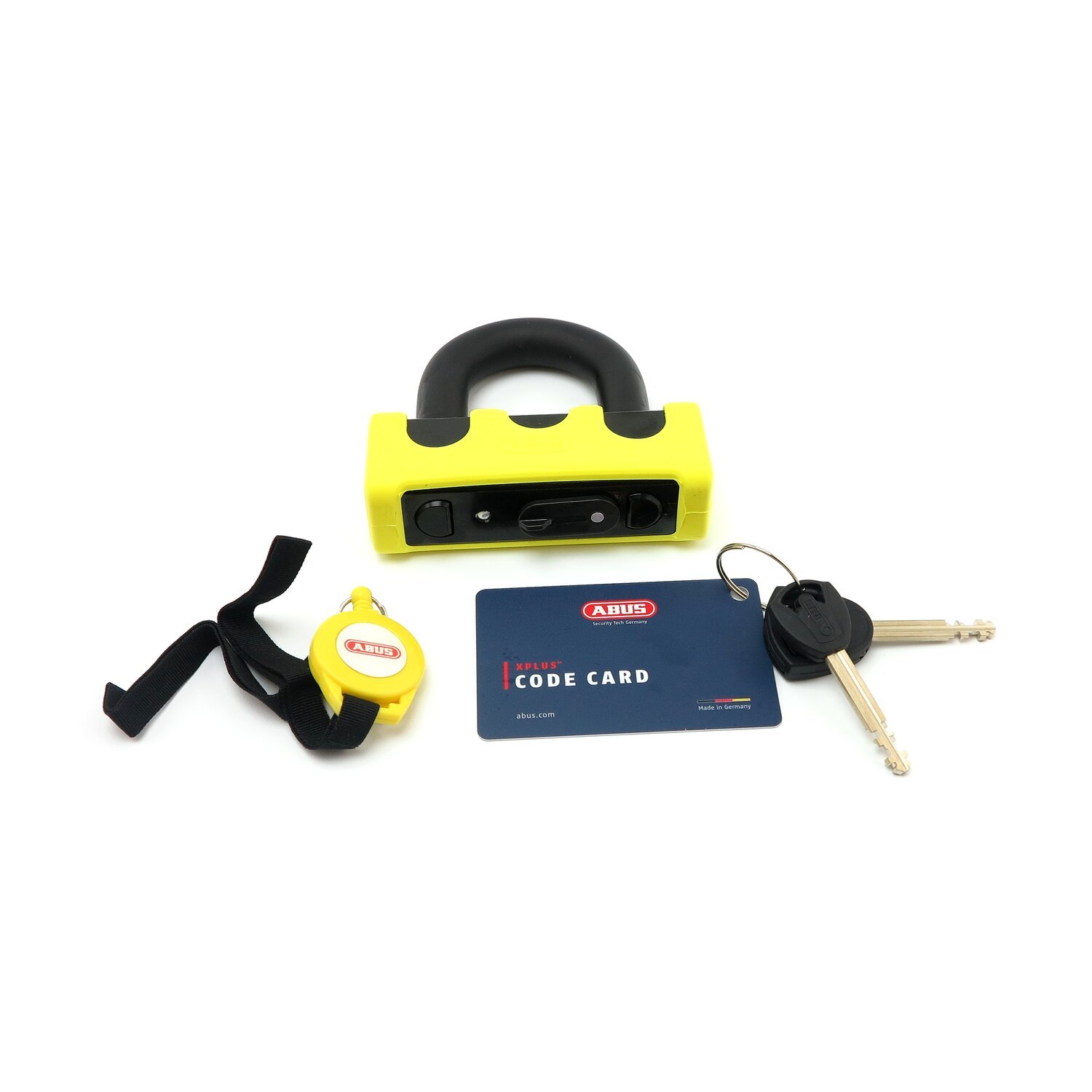 Abus, Granit Power XS 67 padlock. Yellow. Blister pack