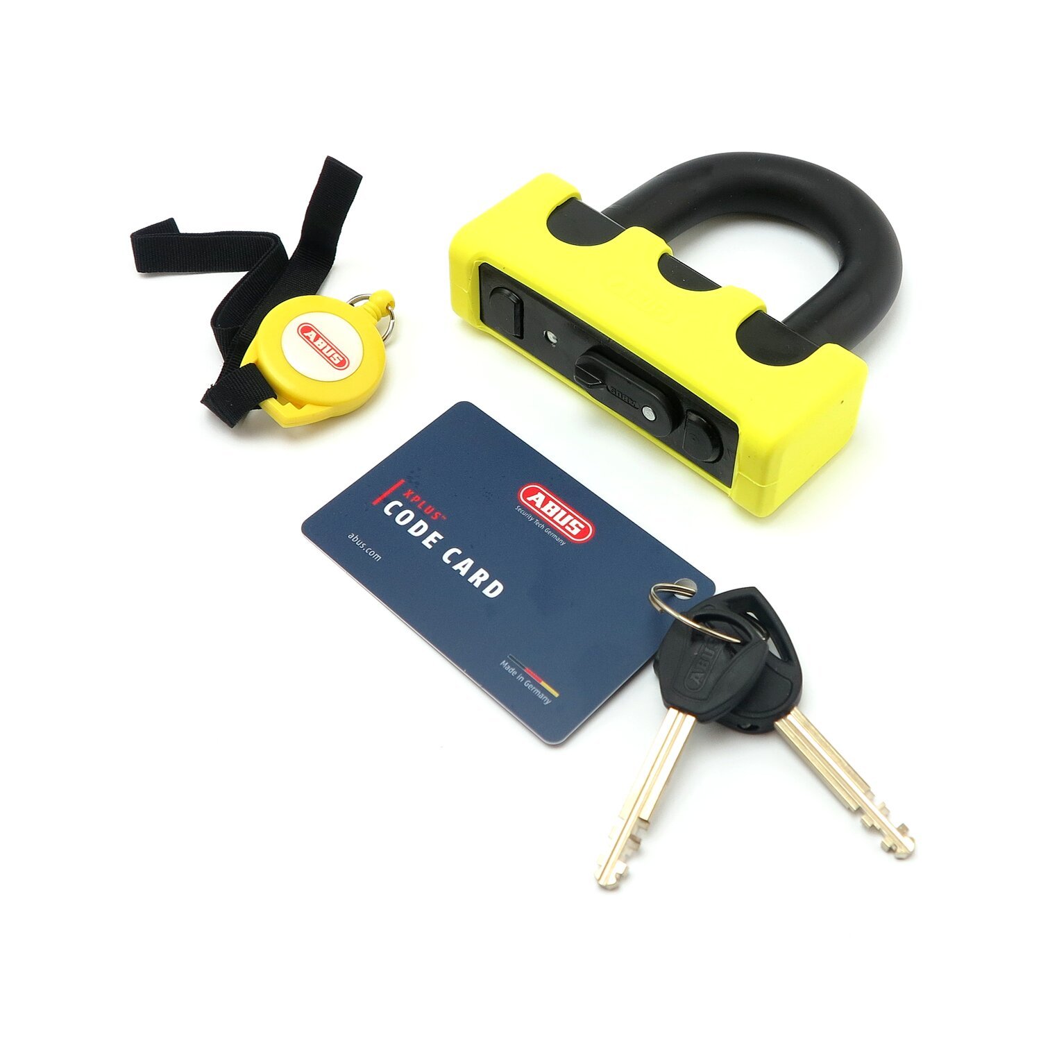 Abus, Granit Power XS 67 padlock. Yellow. Blister pack