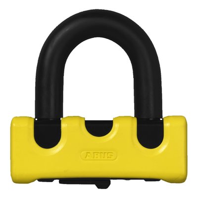 Security level 14. Padlock/disc lock comes with a 14mm shackle, 17mm with the protective sleeve, and features a double locking mechanism that secures the shackle in the lock body and a hand operated cover to protect the lock mechanism from dirt. The soft silicone case for the lock body is used to protect the bike. Incl. 2 keys. Weight 660 grams.