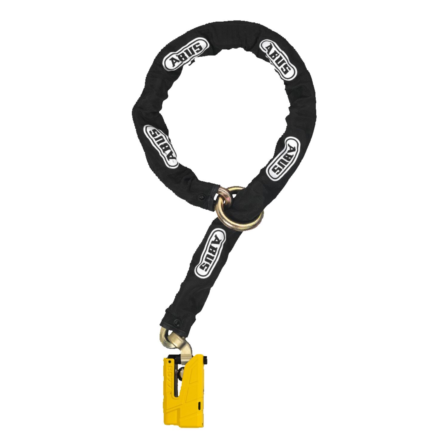 Abus, 8077 Granit Detecto X-plus lock & black loop chain