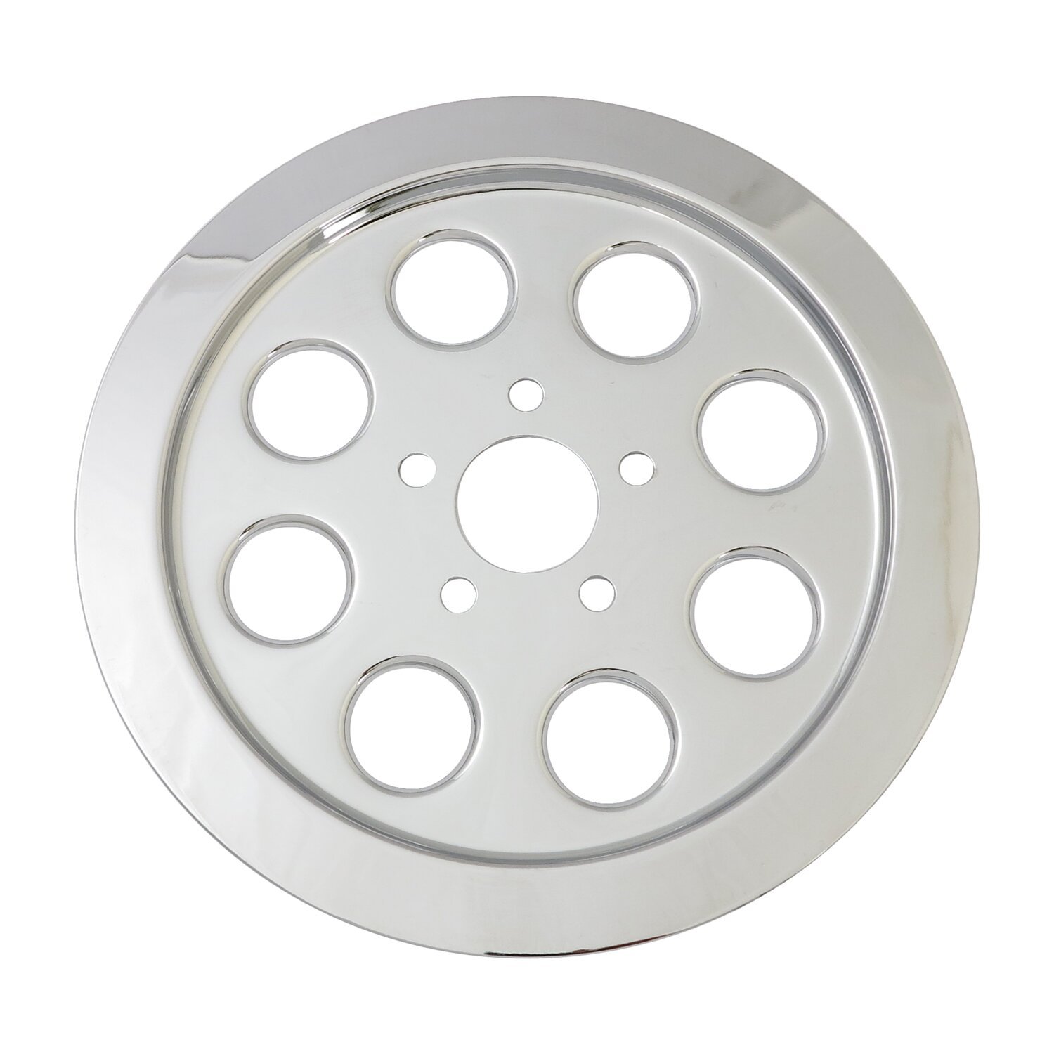 Inner pulley cover, holes (70t, Chrome