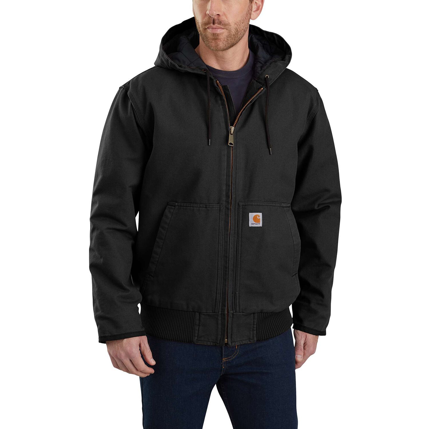 Carhartt Washed insulated jacket, Black, M