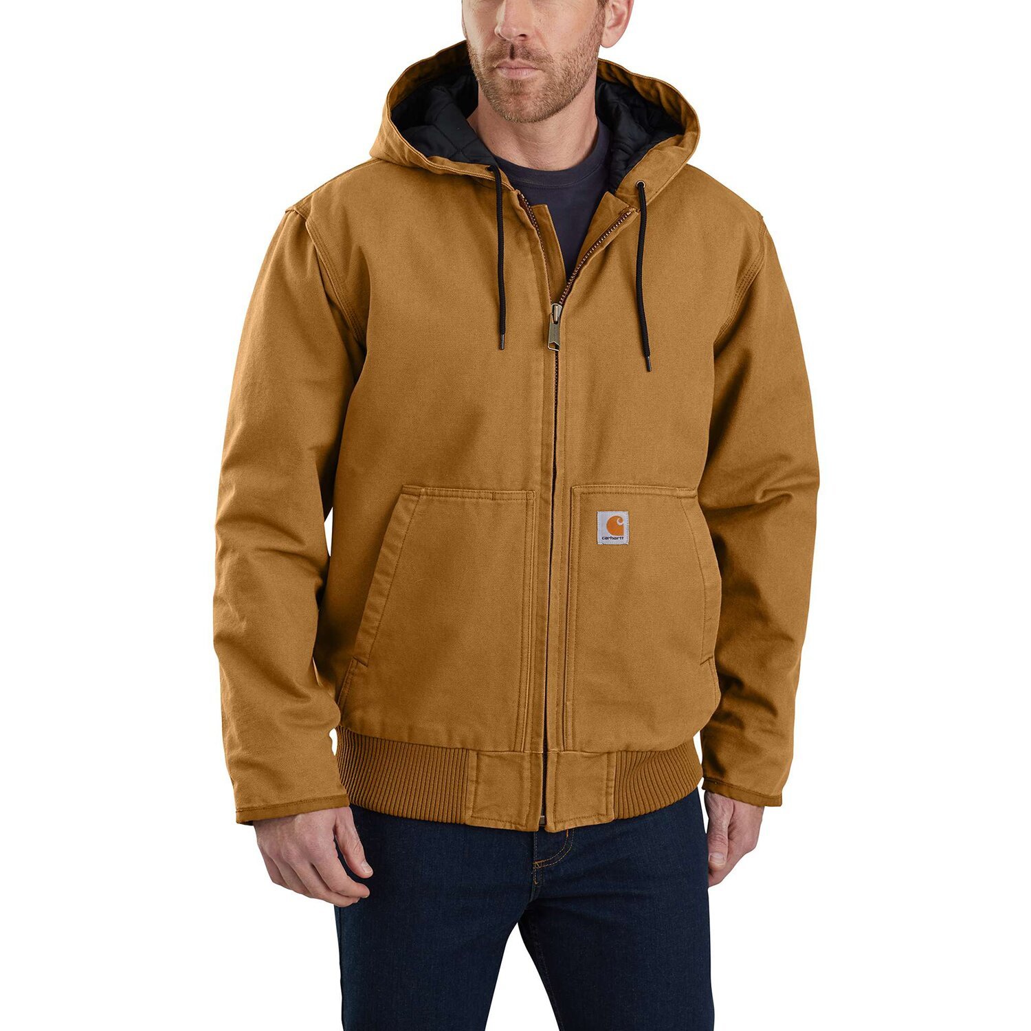 Carhartt Washed insulated jacket, carhartt brown, 2XL