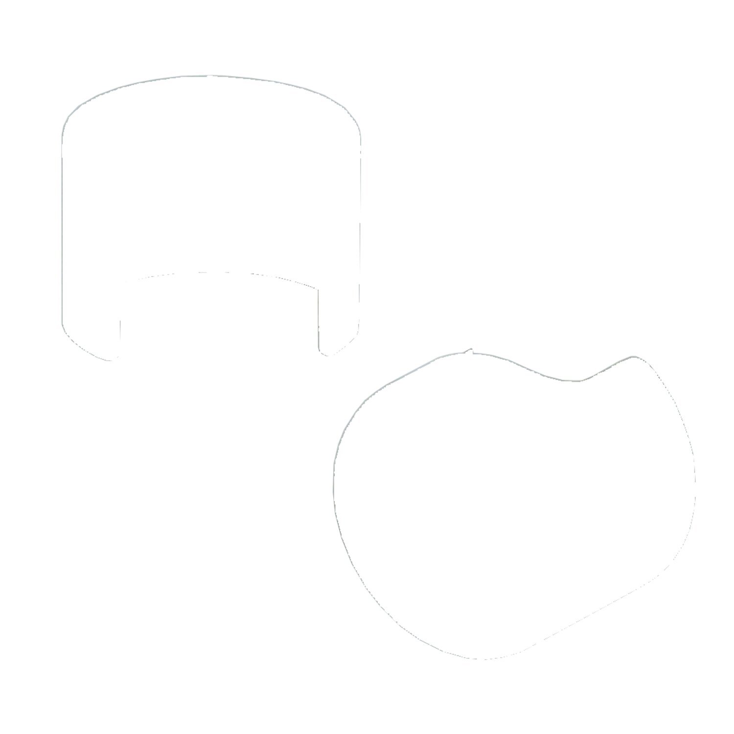 Shock stud cover set, Chrome