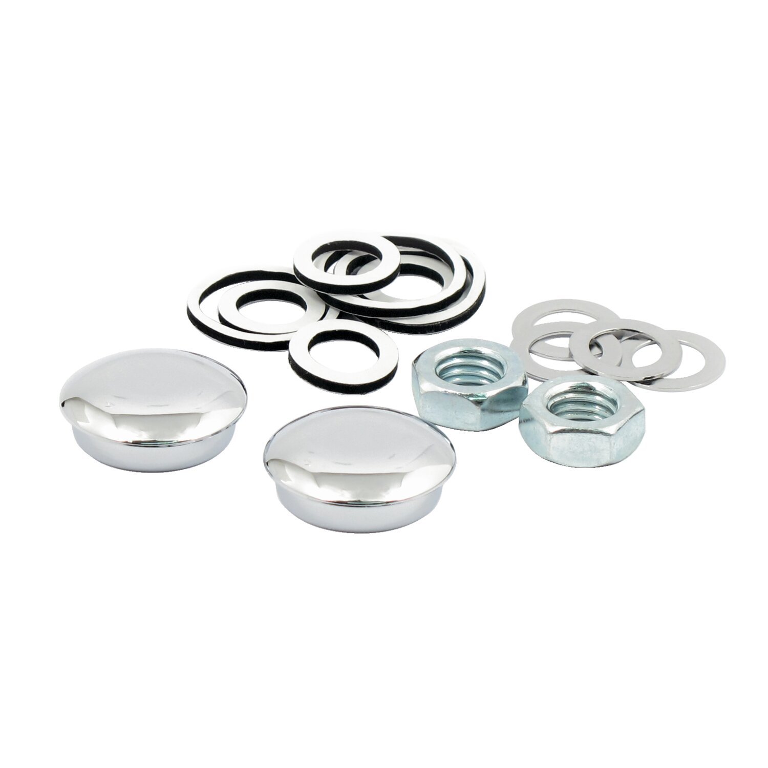 Shock bolt cover kit, Chrome