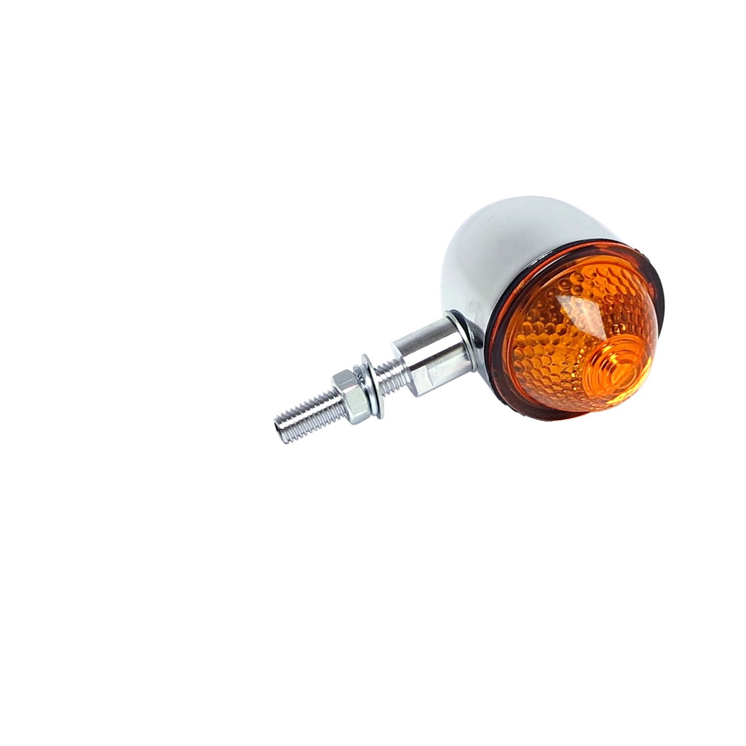 Mini bullet lights, chrome. Amber lens, Yellow
