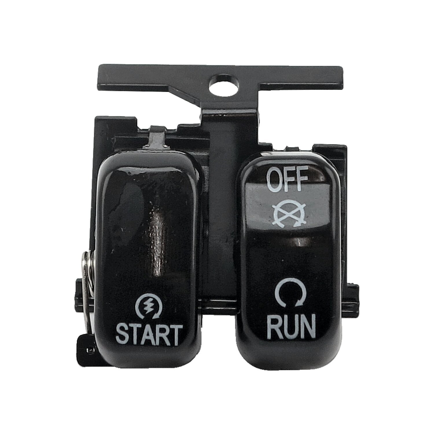 Run/off/start, handlebar switch set, Black