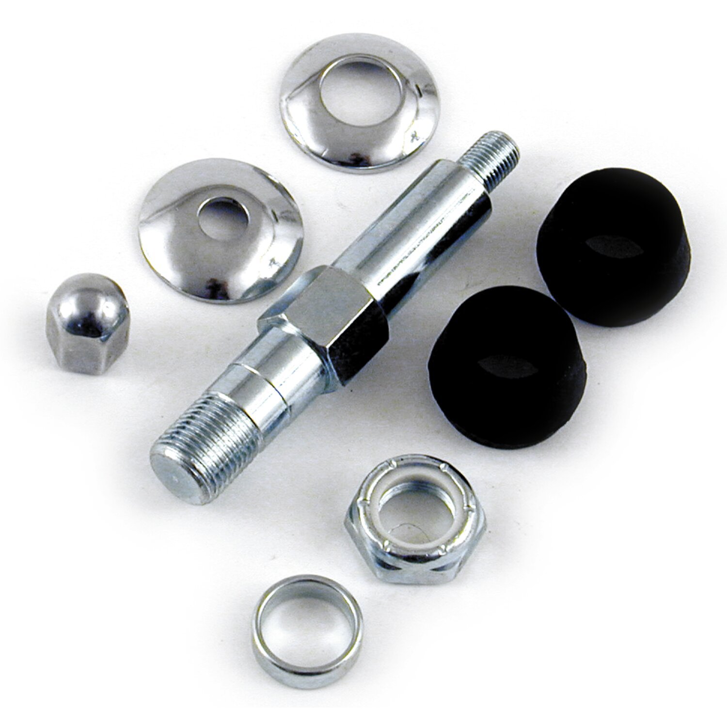 Lower shock stud kit zinc, Polished