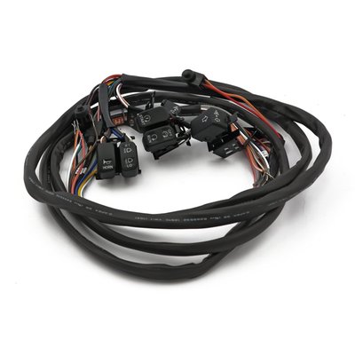 Not lighted. Direct replacement switch housing switches, complete kit for radio equipped models. Incl. brake light switch, terminals and hardware. Ready to install. Complete with pre-installed 60" (152cm) wiring for stock applications.